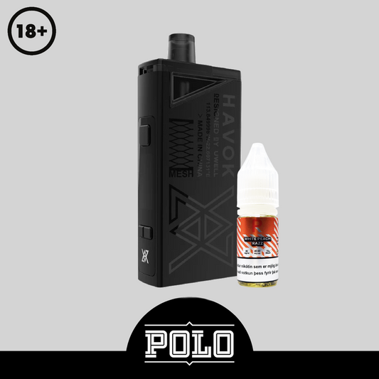 Uwell Havok Kit + 10ml Puffroll Saltnic 20mg