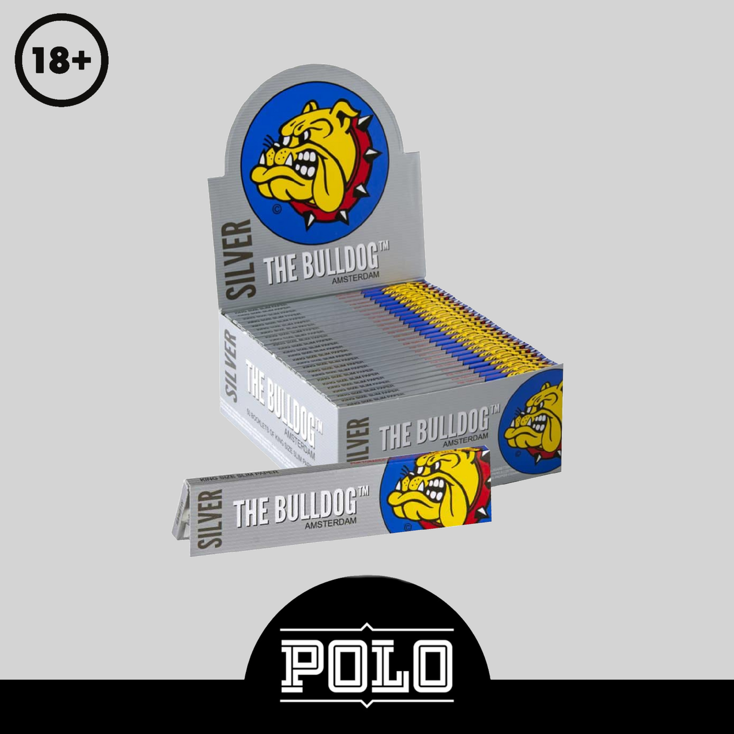 The Bulldog King Size + Filter Silver