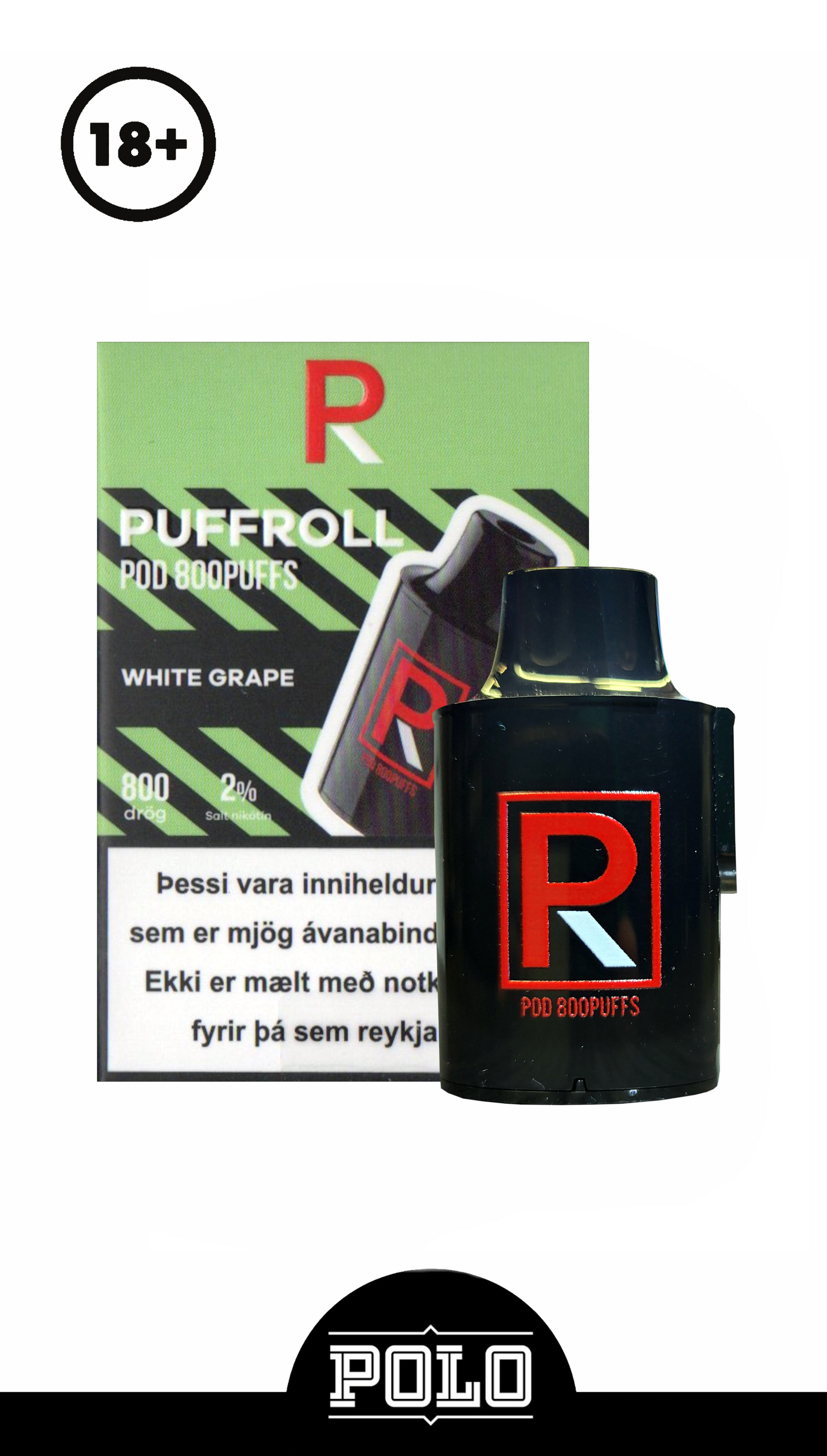 Puffroll White Grape 800p