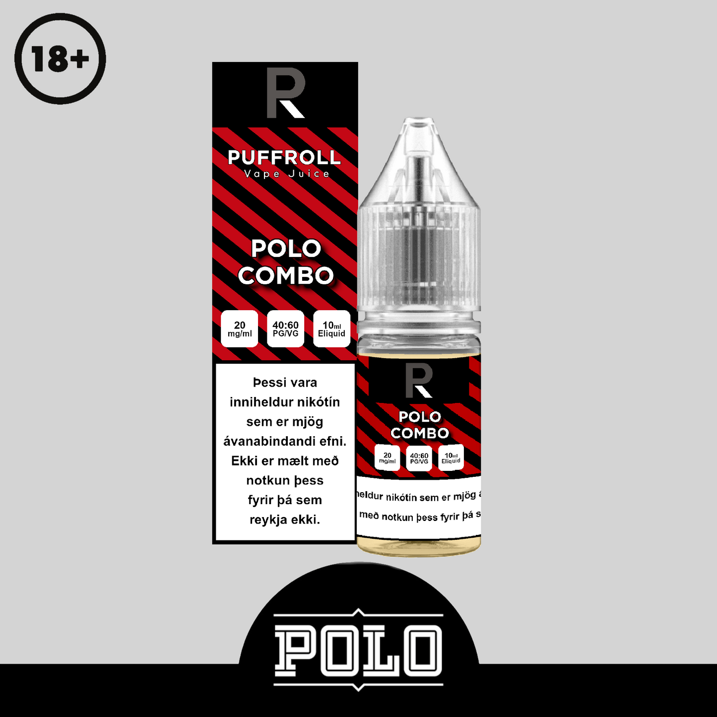 Puffroll Black Line Salt Nic 20mg 10ml
