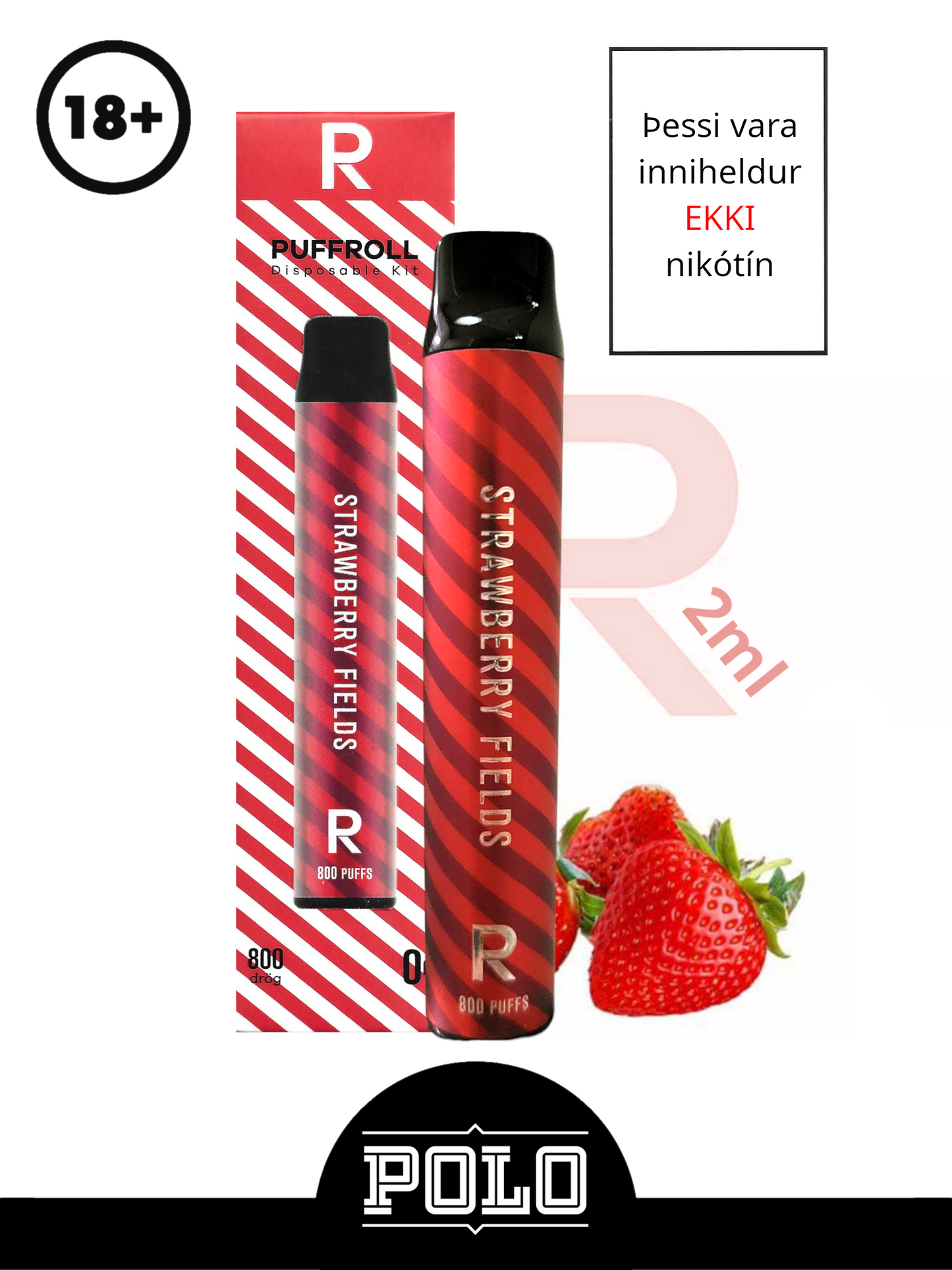 Puffroll Strawberry Fields 2ml 0%