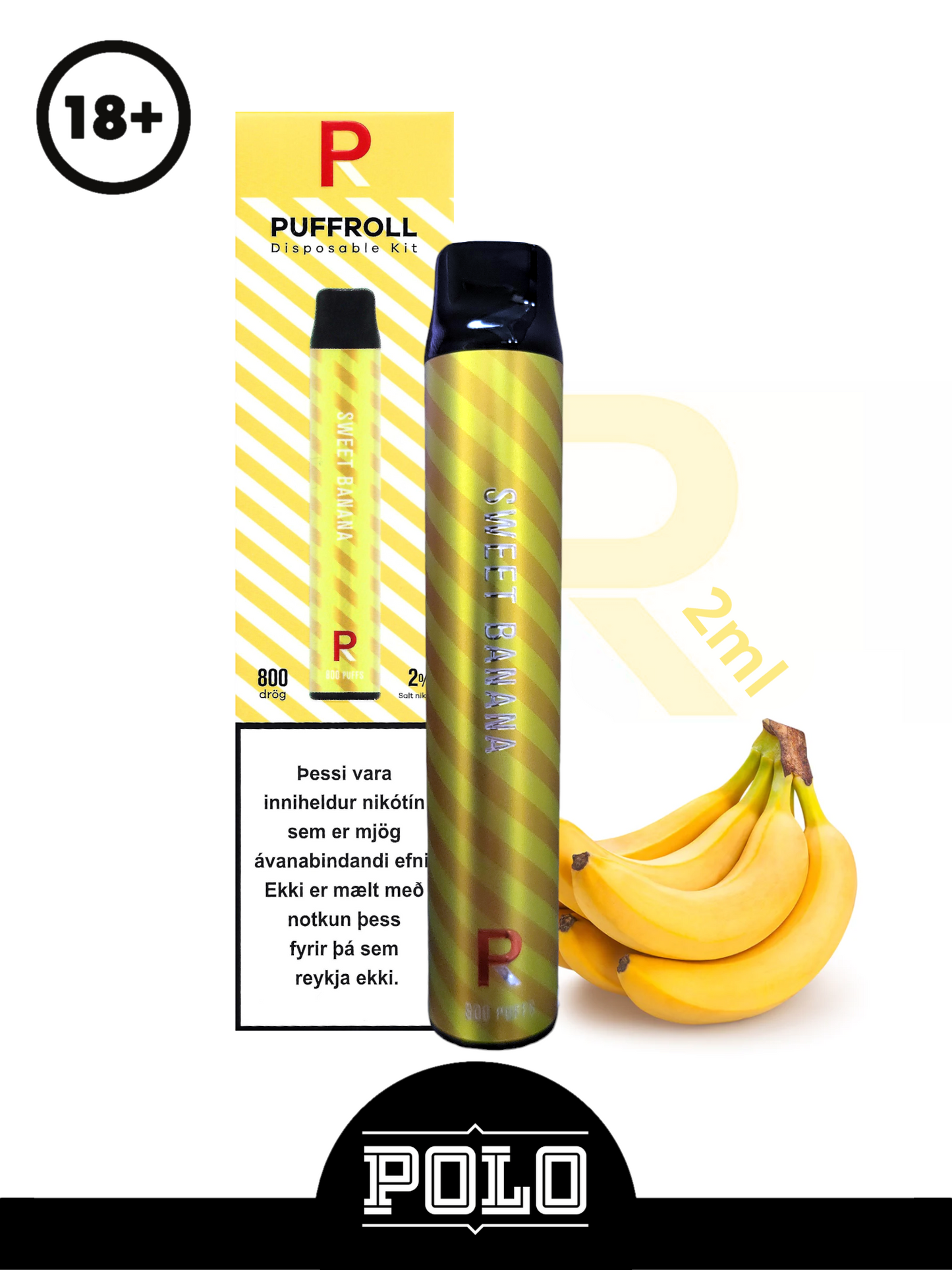 Puffroll Sweet Banana 2ml