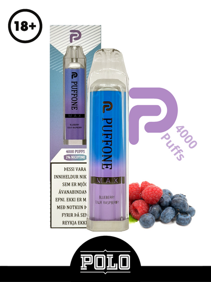 Puffone Blueberry Sour Raspberry 4000p