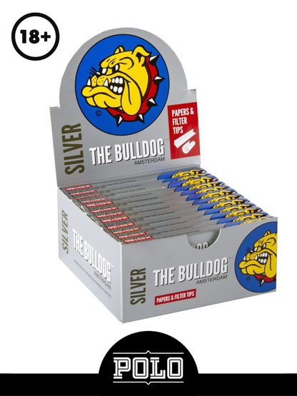 The Bulldog King Size + Filter Silver