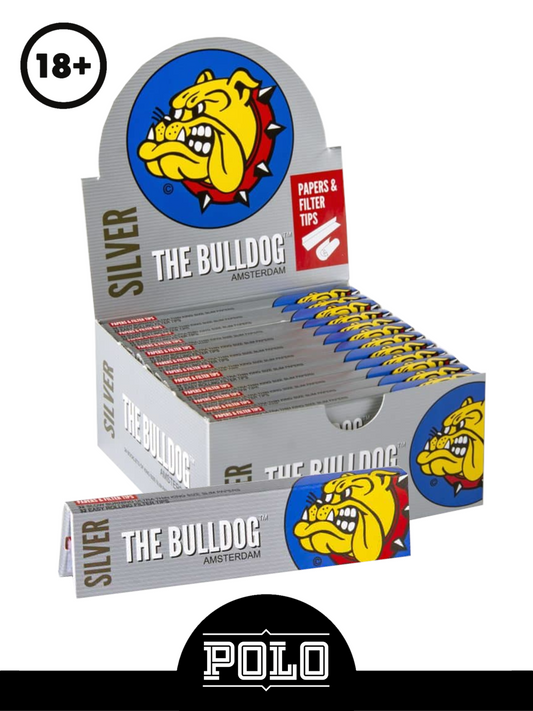 The Bulldog King Size + Filter Silver