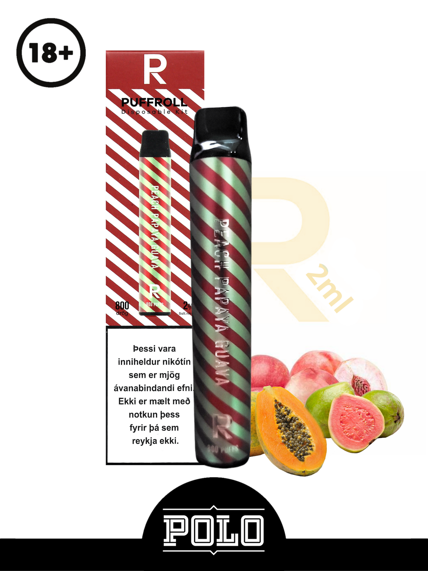 Puffroll Peach Papaya Guava 2ml