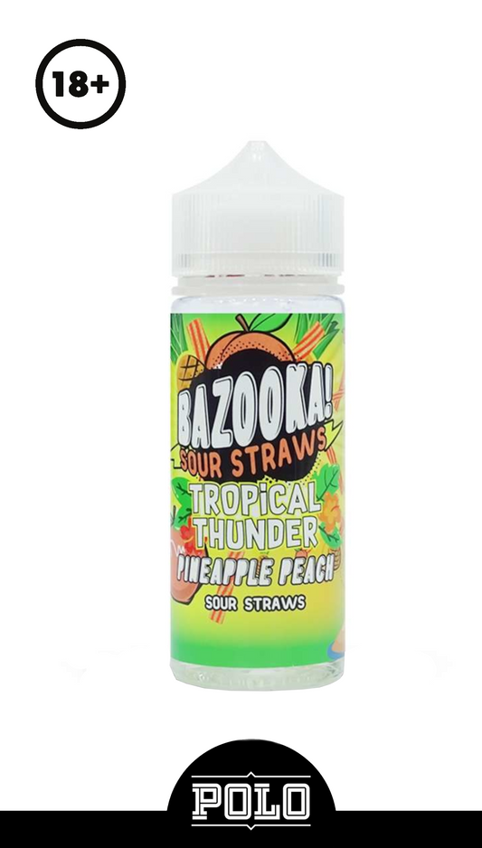 Bazooka Pineapple Peach Sour Straws 100ml
