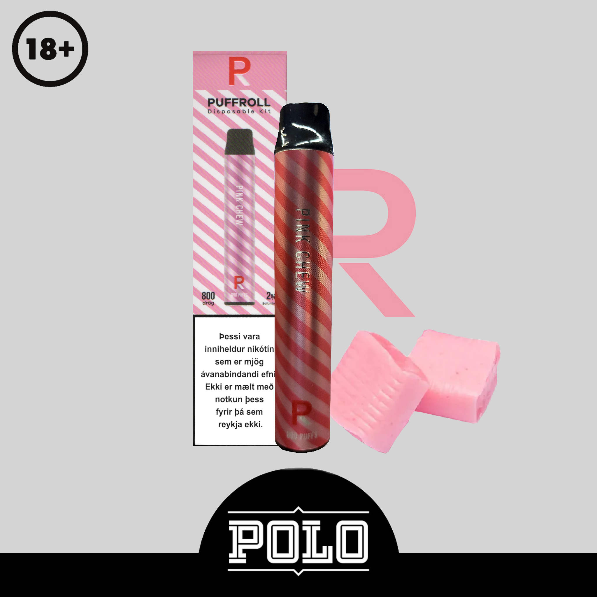 Puffroll Pink Chew 2ml – Rafrettur.is
