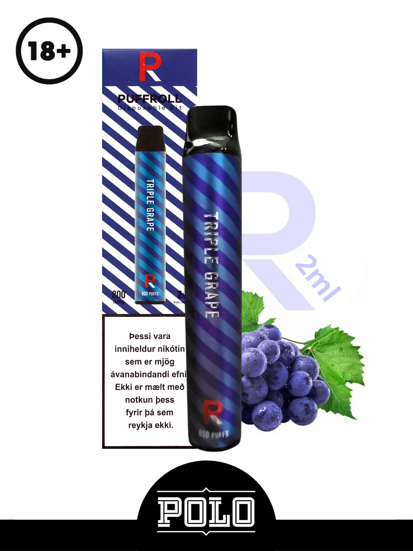 Puffroll Triple Grape 2ml