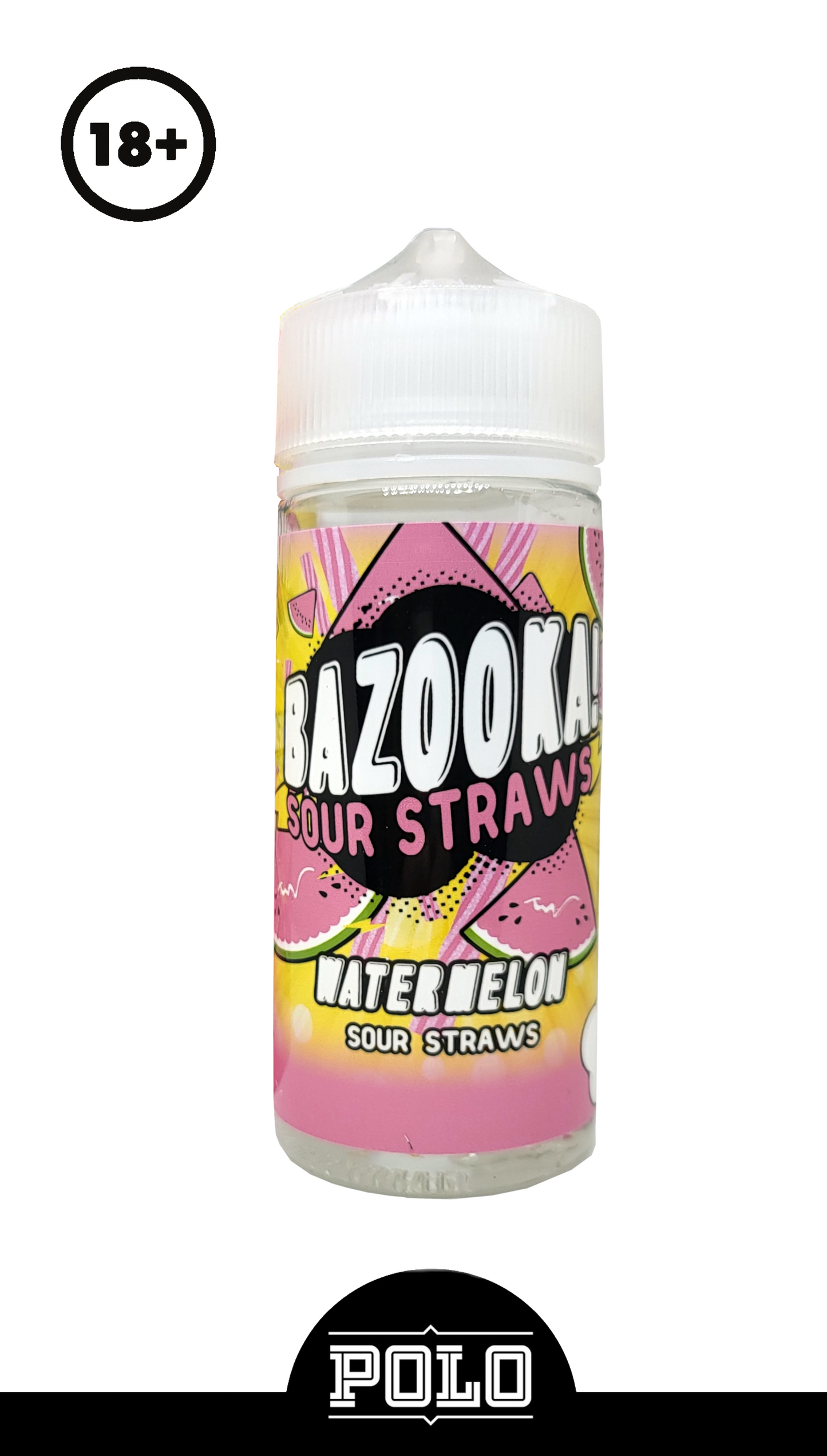 Bazooka Watermelon Sour Straws 100ml