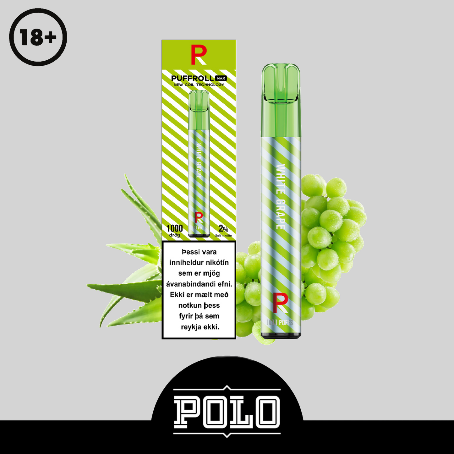 Puffroll Max White Grape 2ml